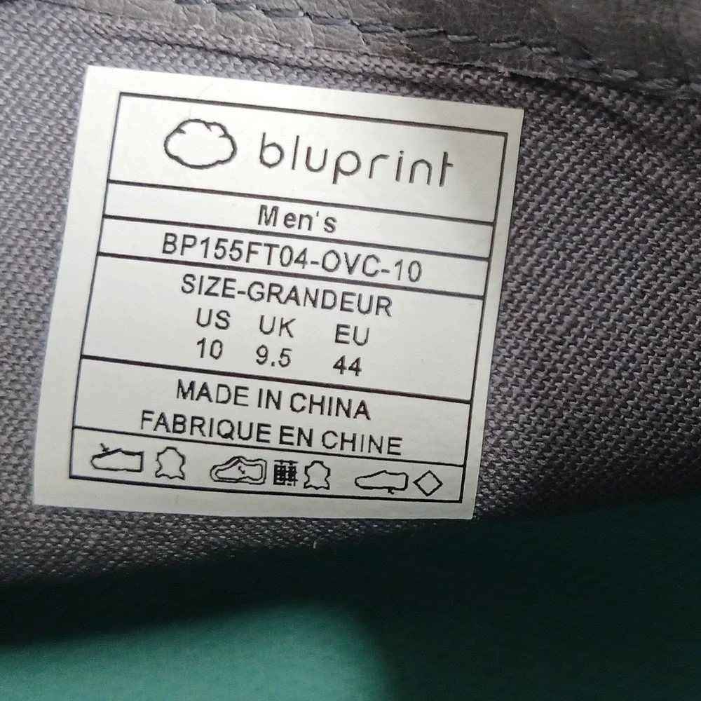 Bluprint Newport Overcast Mens Grey Leather Chukka Boots BP155FT04-OVC10 Size 10